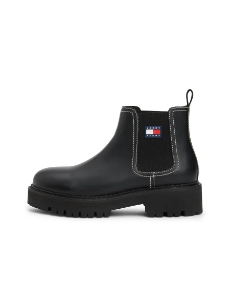 Tommy Jeans Chelsea čižmy čierna
