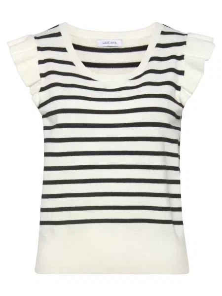 LASCANA Pulover crem negru