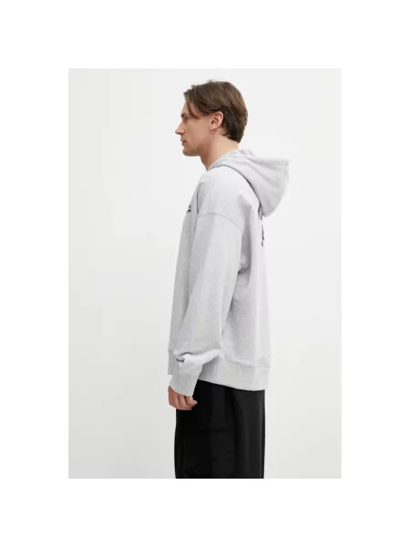 Bluza z kapturem Maison Kitsune z kapturem szara
