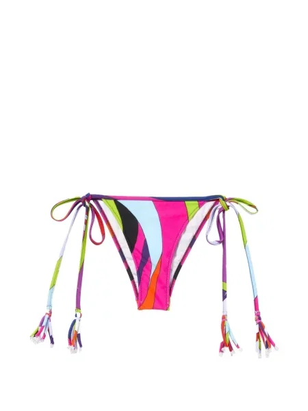 Bikini Pucci cu imagine cu legături roz