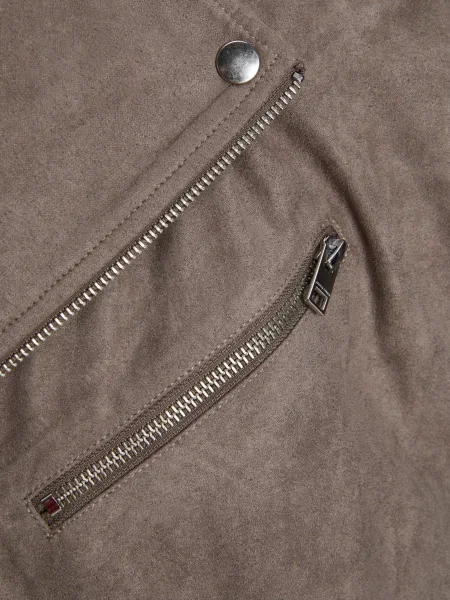 Jack&Jones Bunda z imitácie kože Béžová hnedá