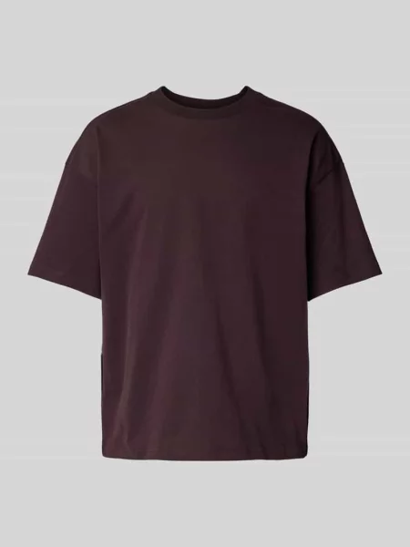 T-shirt o pudełkowym kroju z okrągłym dekoltem Weekday