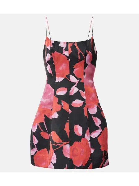 Rochie Blumarine din satin cu imagine negru