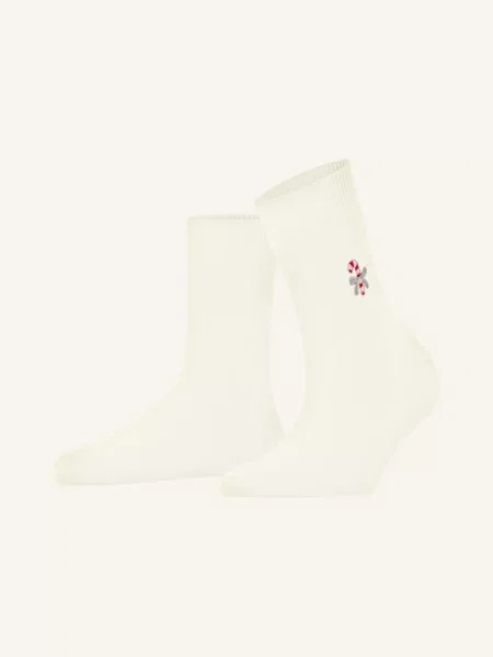 Falke Ponožky Cosy Wool Candy Cane off-white bílé