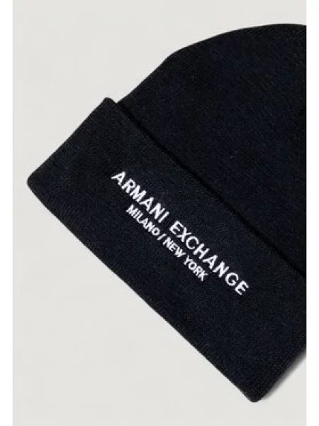 Armani Exchange Kepurė BEANIE HAT juoda
