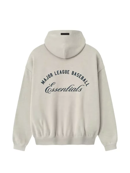 Суичър с качулка Fear Of God Essentials с автограф сиво