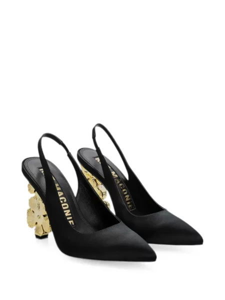 Φλοράλ mules Kat Maconie μαύρο