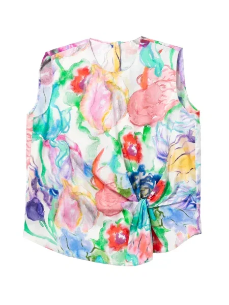 Bluză Jnby cu model floral cu imagine albastru