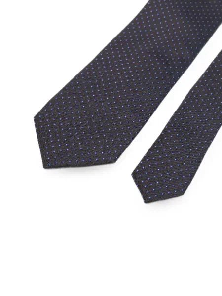 Cravată Corneliani cu imagine cu imprimeu geometric albastru