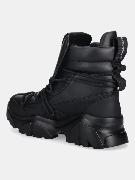 Emporio Armani pantofi cu platformă negru