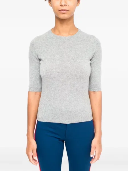 Pulover La Rose scurt gri