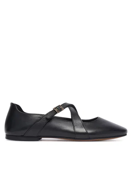 Tommy Hilfiger Balerinos Th Buckle Cross Strap Maryjane juoda