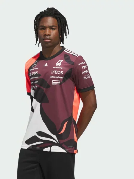 Футболка adidas бордовий