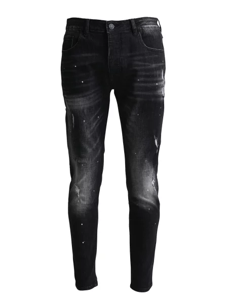 Alessandro Zavetti Džíny Leonelli černá bílá