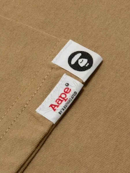 Tricou Aape By A Bathing Ape cu imagine maro