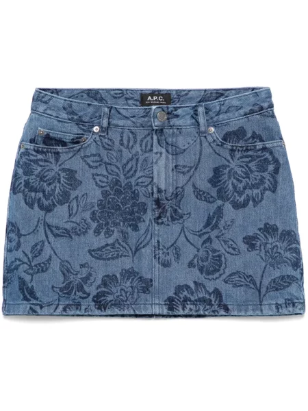 Fusta mini A.p.c. albastru