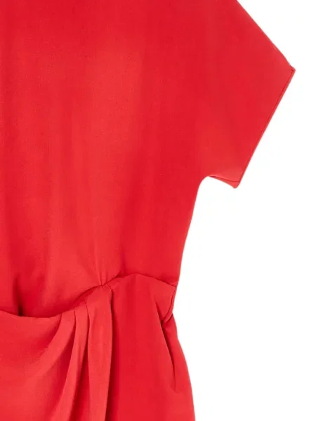 Scurt rochie midi Giorgio Armani drapată roșu