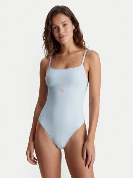 Calvin Klein Swimwear Costum de baie deschis albastru