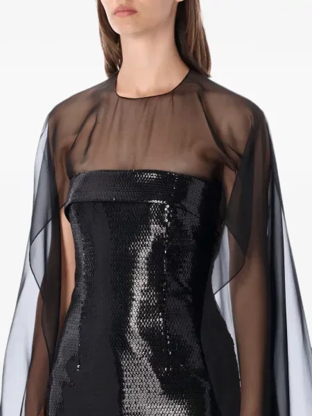 Rochie mini Alberta Ferretti cu paiete negru