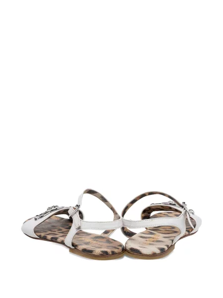 Sandale Roberto Cavalli din piele alb