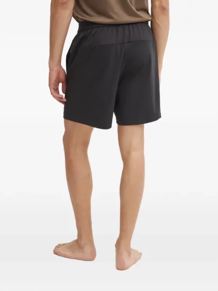 Pantaloni scurți Adidas alergare cu decolteu rotund plasă negru