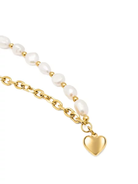 Висулка Nialaya Jewelry със сърца златисто