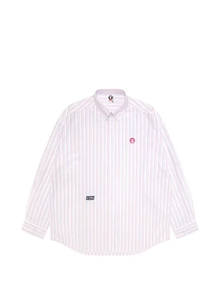 Cămașă Aape By A Bathing Ape cu dungi alb