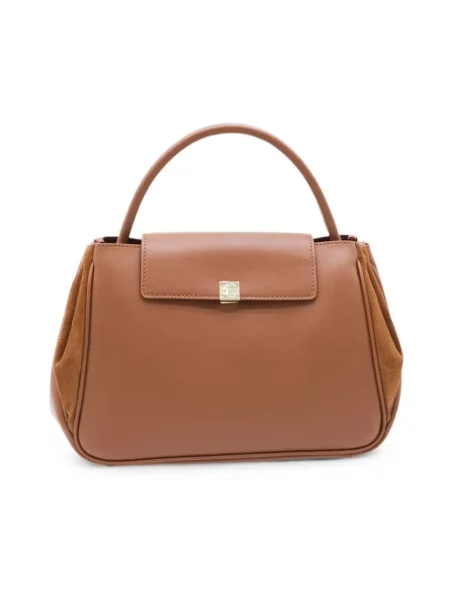 Coccinelle torebka crossbody skórzana brązowa