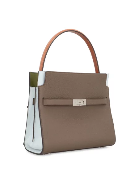 Torebka Tory Burch skórzana szara