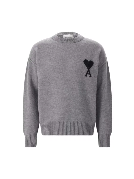 Sweter Ami Paris szary