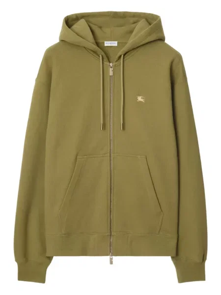 Суичър с качулка Burberry зелено