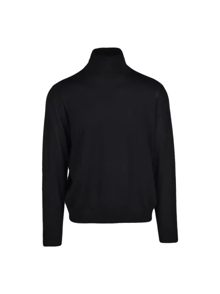 Sweter z golfem Armani Exchange wełniany do golfa czarny