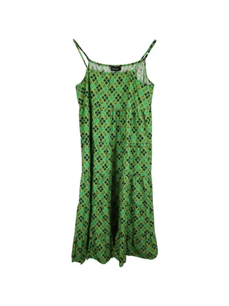 Rochie maxi Rachel Comey cu imprimeu geometric de costum verde