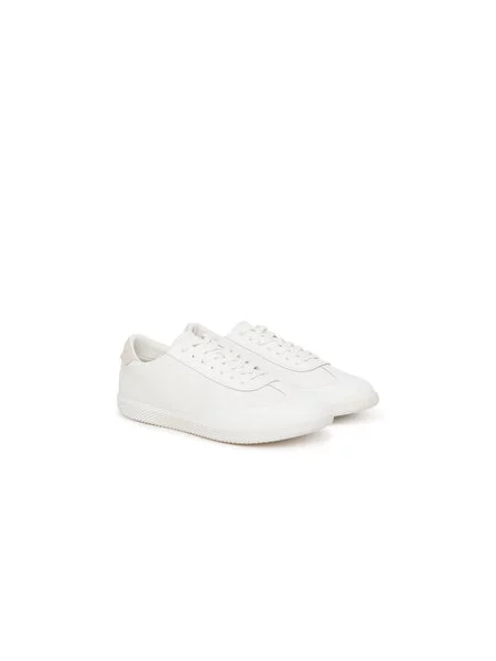 Calvin Klein Sneakersy Low Top Lace Up Tmbl Lth bílá