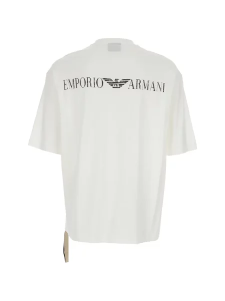 Тениска Emporio Armani с принт бяло