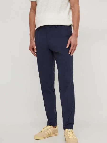 BOSS pantaloni barbati marin mulata albastru