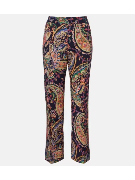 Spodnie Etro z wzorem paisley