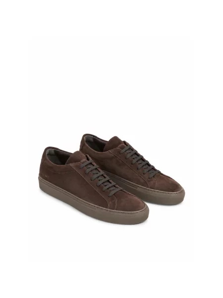 Sneakersy Common Projects zamszowe brązowe