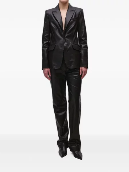 Pantaloni Simkhai din piele negru