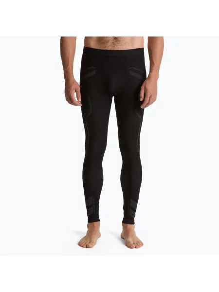 Termo kalhoty OneTeam ACHILL BAMBOO THERMO LIGHT PLUS black černé