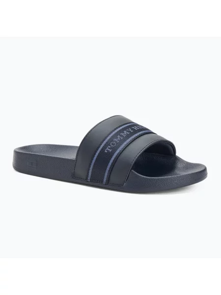 Pantofle Tommy Hilfiger modré