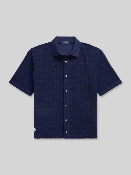 Koszula casual o kroju relaxed fit z czystej bawełny Polo Ralph Lauren granatowa