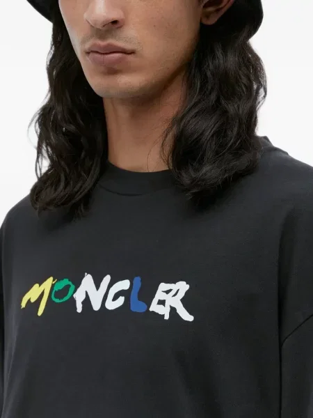 Pălărie Moncler cu autograf negru