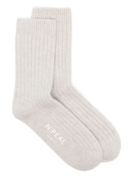 Žebrované ponožky N.peal šedé