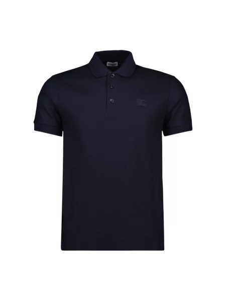 Koszulka polo Burberry z krótkim rękawem czarna