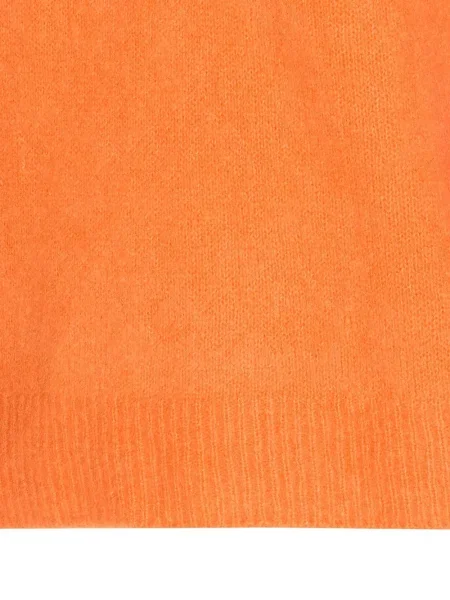 Pulover Roberto Collina cu decolteu rotund portocaliu