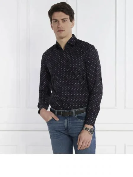 BOSS BLACK Cămașă negru