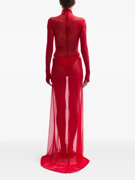 Rochie maxi Atu Body Couture lungă de costum roșu