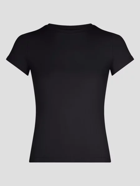 YO-GAYA Športový top Short Sleeve Top' čierna