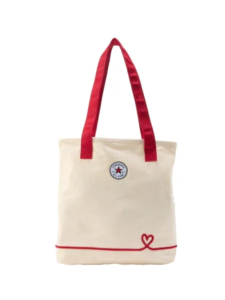 CONVERSE Shopper torba VALENTINE svijetlobež crvena
